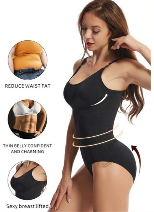 SculptX Black Shapewear Bodysuit