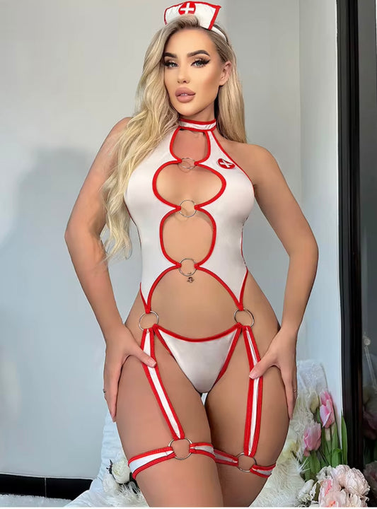 Nurse Cutout Bodysuit