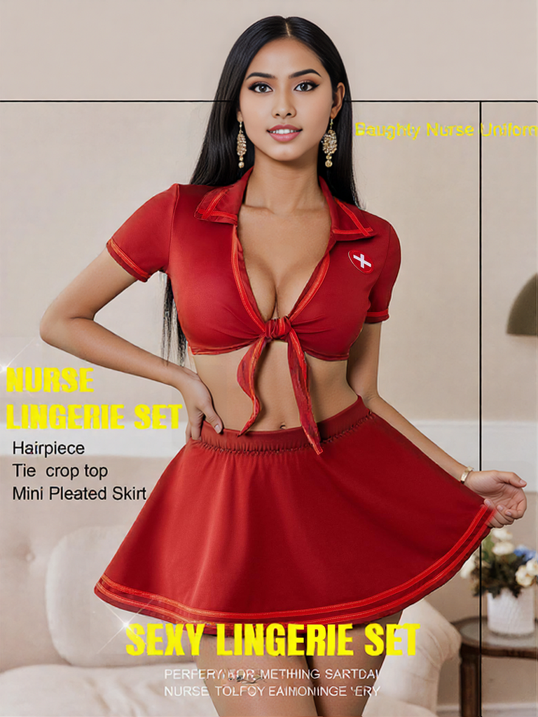 red nurse costume