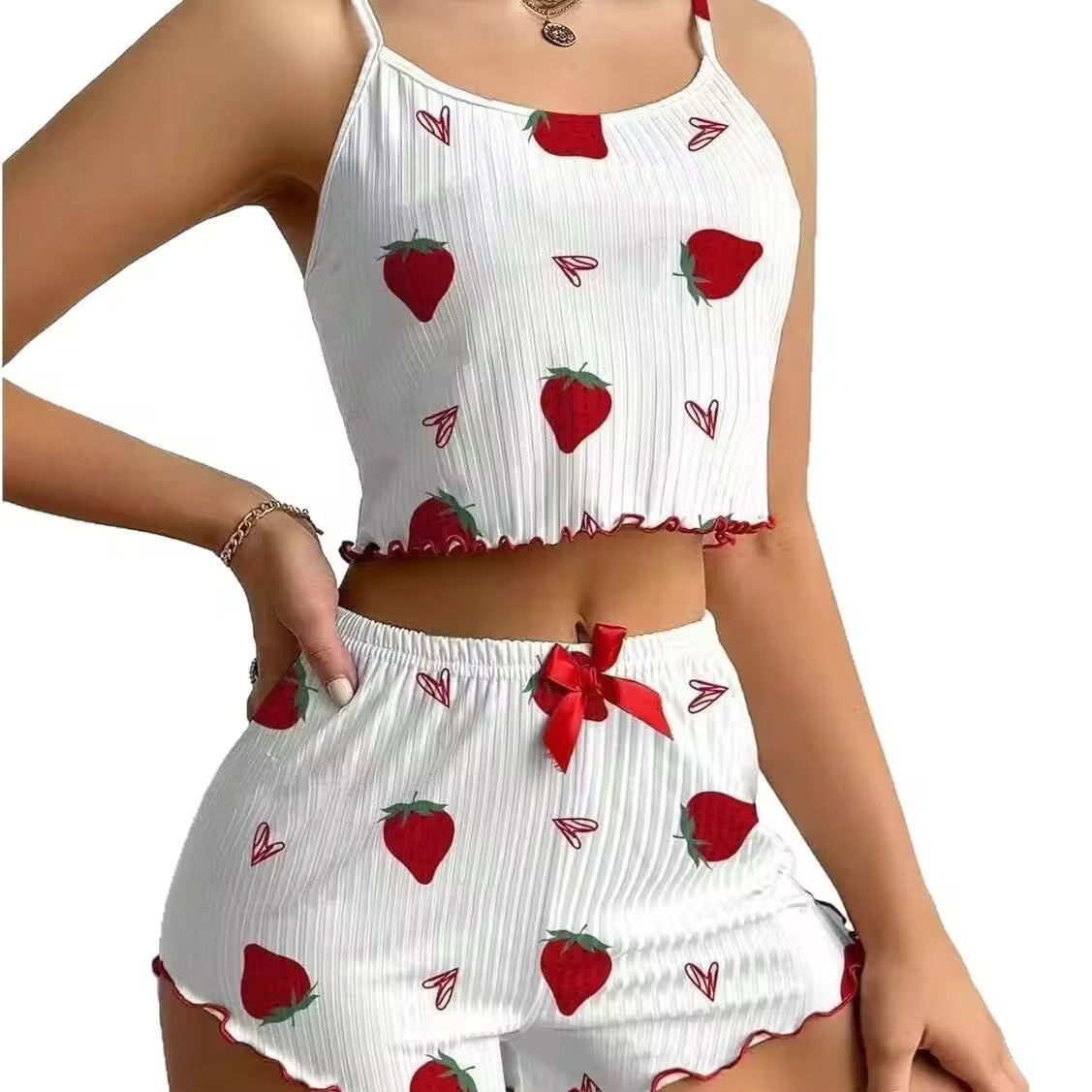 Strawberry 🍓 Print comfy Nightsuit 2Pc🍓