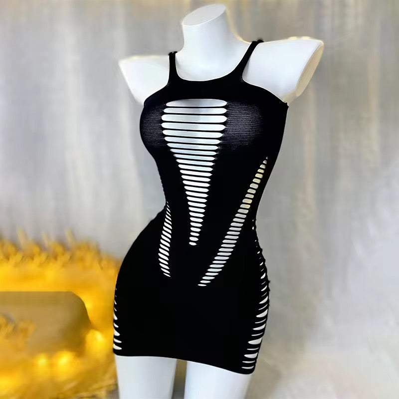 Slash cut fishnet