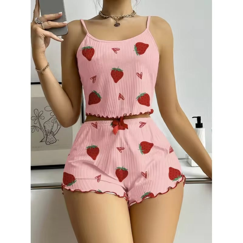 Strawberry 🍓 Print comfy Nightsuit 2Pc🍓