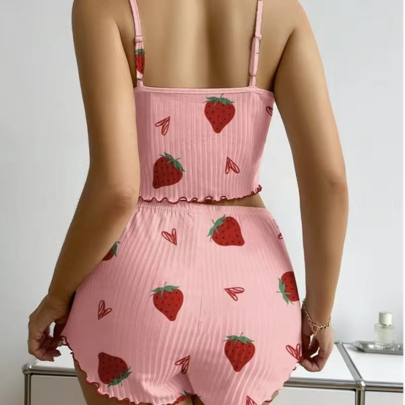 Strawberry 🍓 Print comfy Nightsuit 2Pc🍓