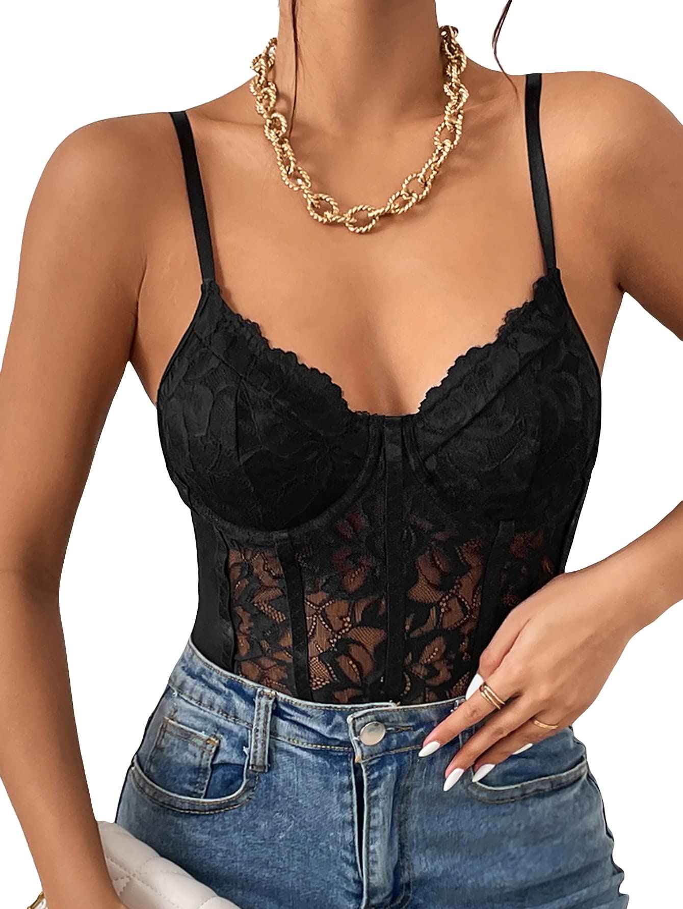 Stylish Bodysuit Flawless Fit & Sheer Seduction