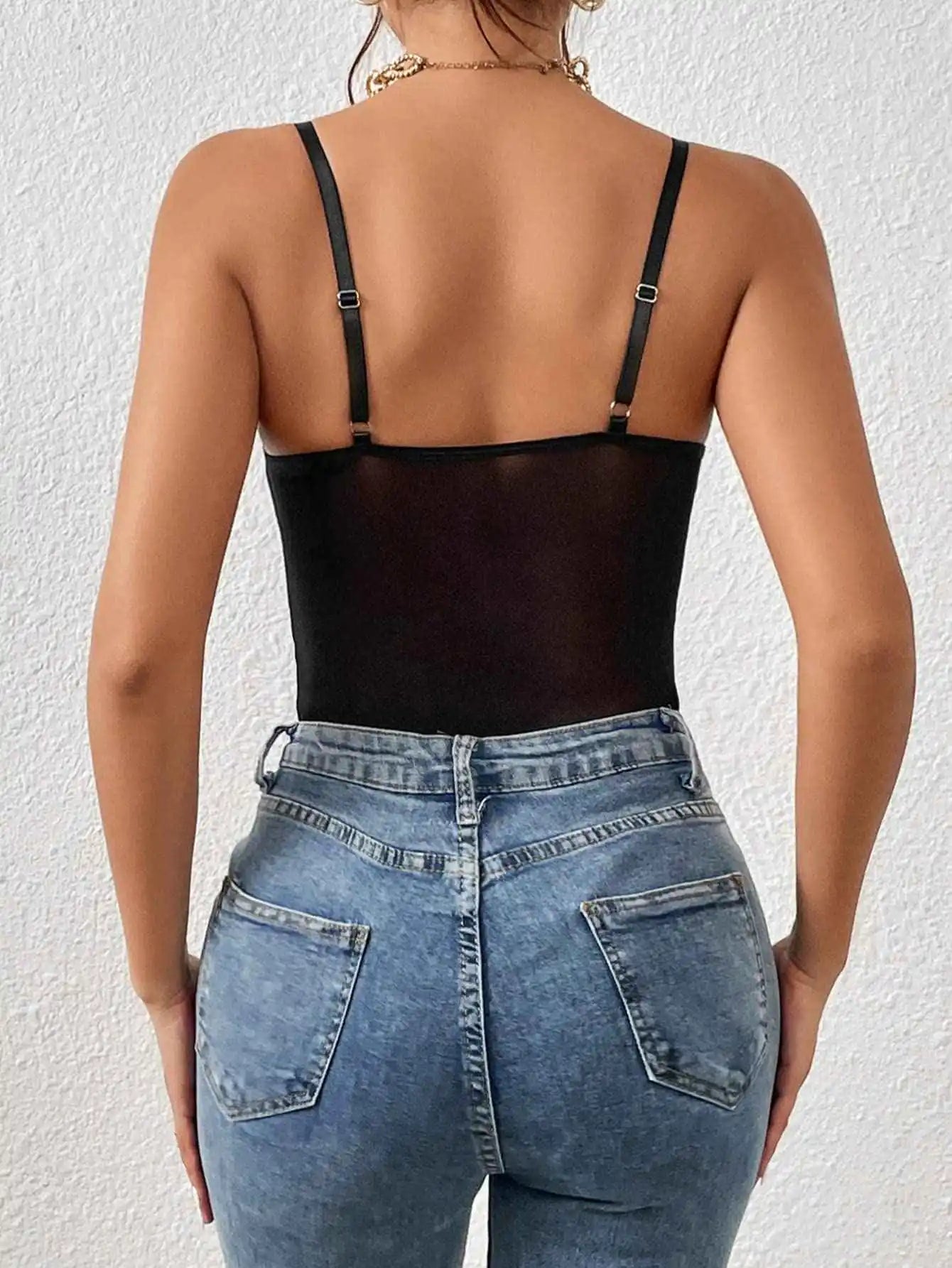 Stylish Bodysuit Flawless Fit & Sheer Seduction