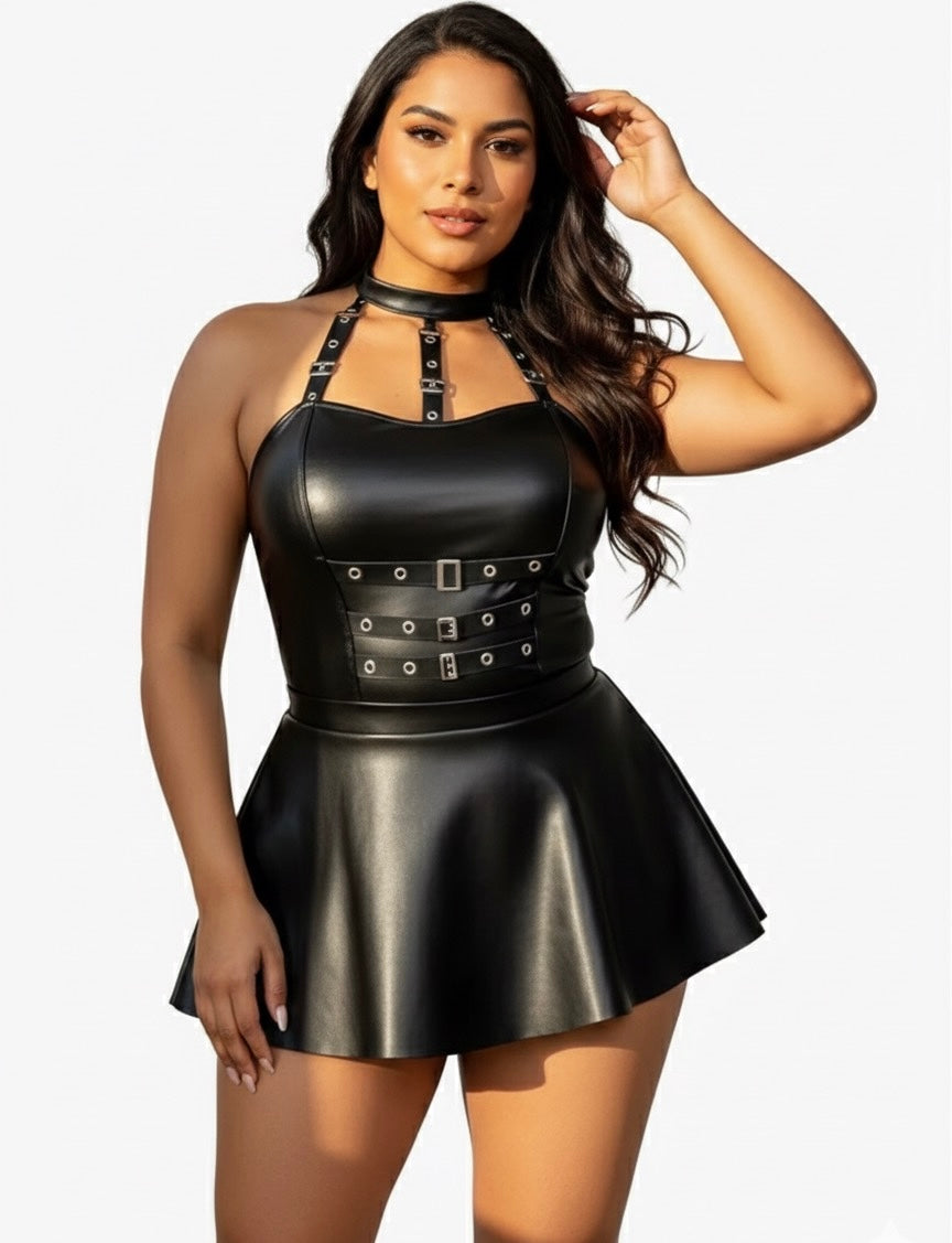 Black Buckled Dress
