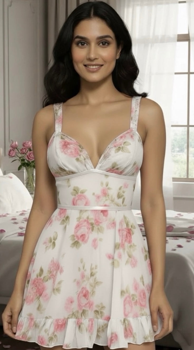 Rosé Bloom Babydoll