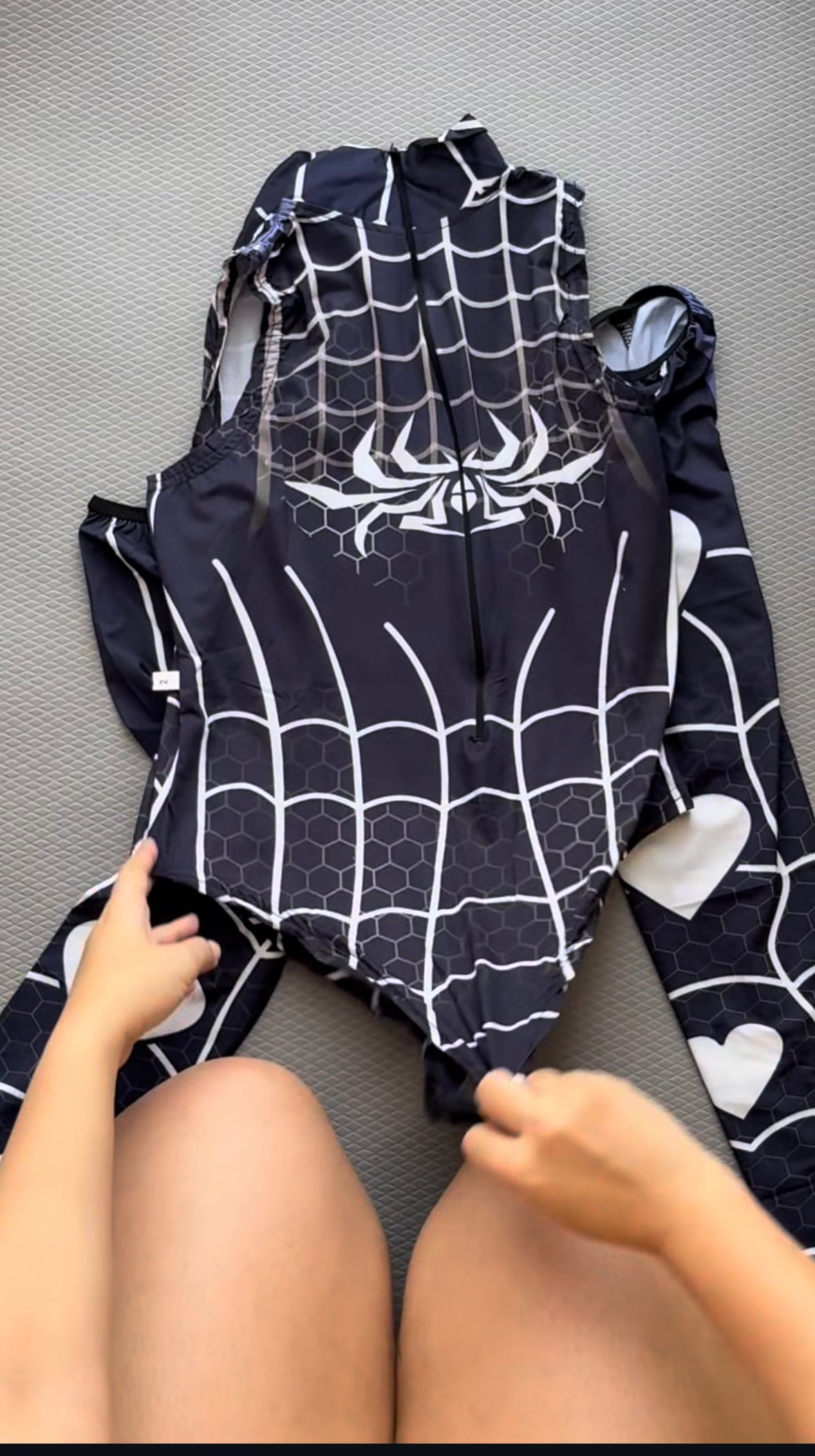 Dark Web Cosplay Bodysuit (stockings included)