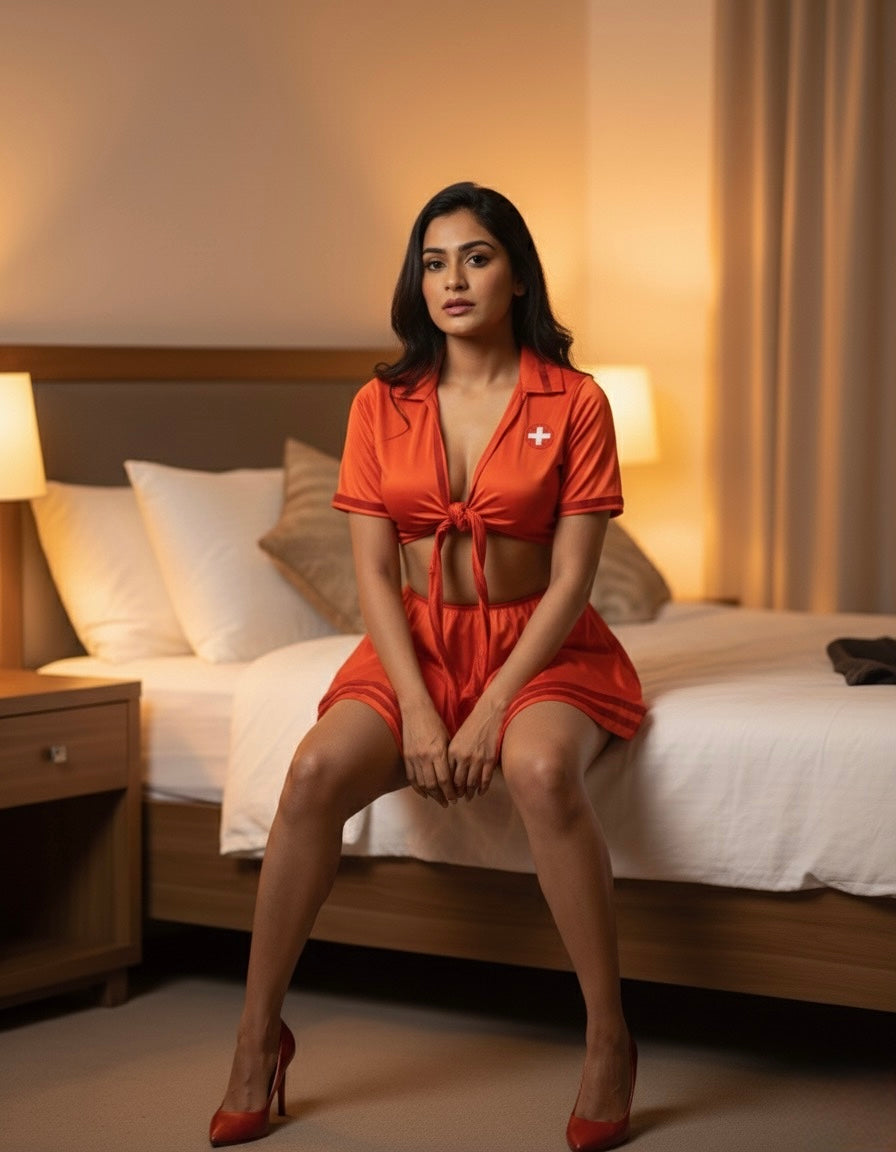 red roleplay costume