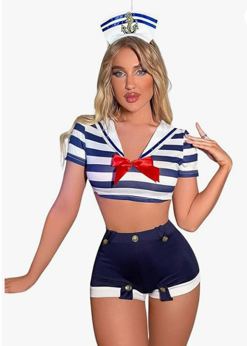 Captain Tease – Navy Roleplay Lingerie Set