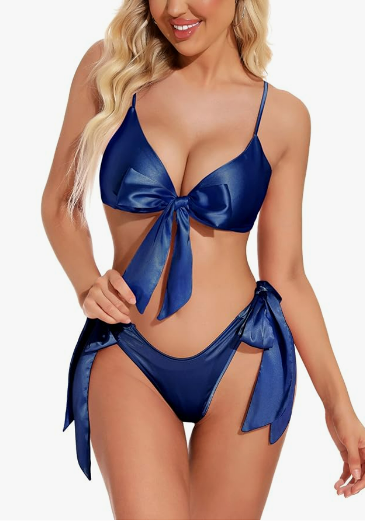 Satin Bikini Set