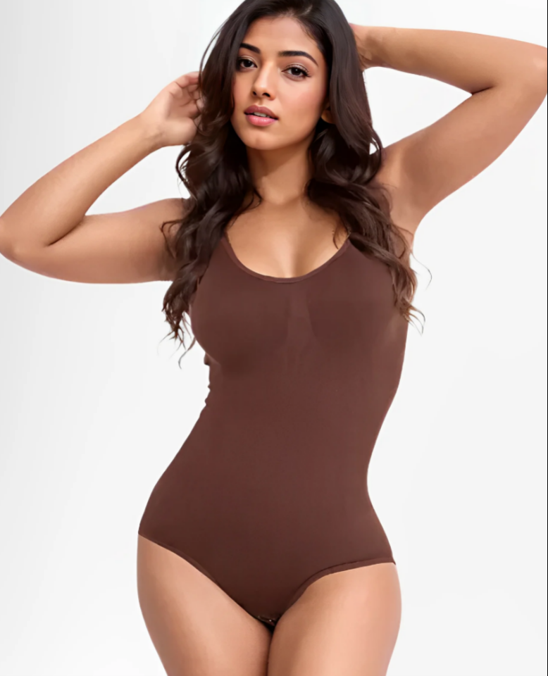 SculptX Black Shapewear Bodysuit